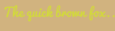 Image with Font Color D2D93B and Background Color D1B37F